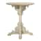 2.5ft. White Chinese Fir Farmhouse Accent Table